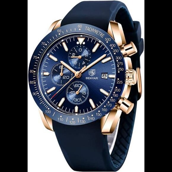 Stylish Wrist Watch for Men, Waterproof and Scratch Resistant Watches - Picture 1 of 5